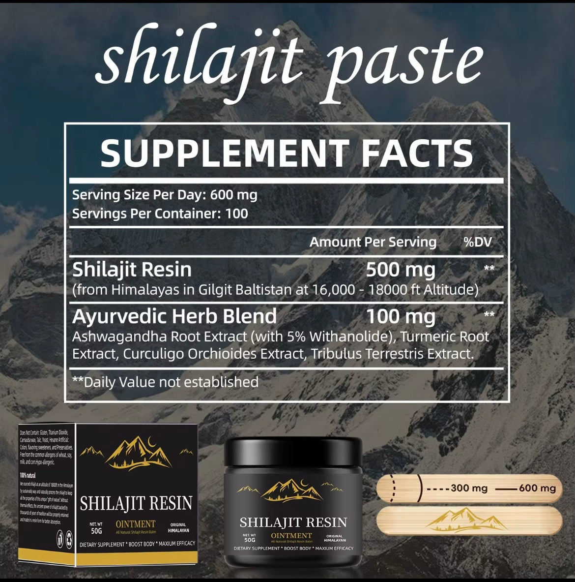 Résine de Shilajit